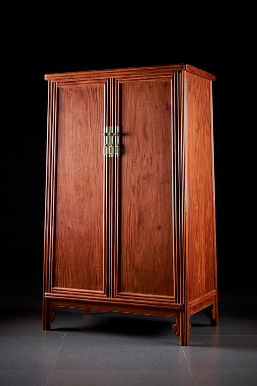 红桥红  家具严选  缅甸花梨（大果紫檀）【139瓜棱腿 小圆角柜】 商品图0