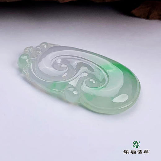派瑞翡翠 翡翠挂件 糯种 飘花 商品图4