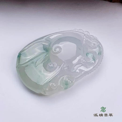 派瑞翡翠 翡翠挂件 糯种 飘花 商品图4