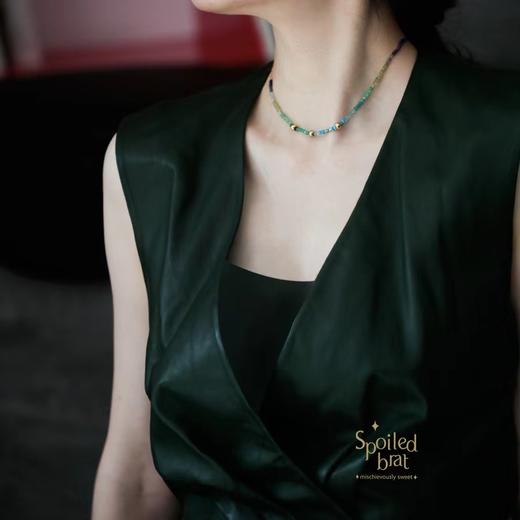 SpoiledBrat Jewelry彩虹系列蓝绿色系项链 商品图5