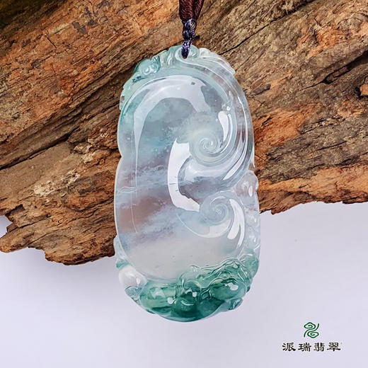 派瑞翡翠 翡翠挂件 冰种 飘花 商品图0