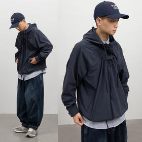 CryingCenter 普鲁士蓝 多式抽褶户外速干连帽夹克卫衣 哭喊中心