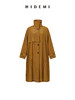 HIDEMI 简约微褶皱设计感廓形风衣 栗子色/黑色 商品缩略图13