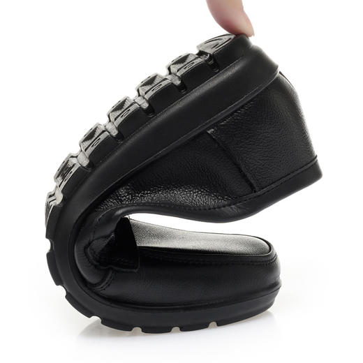 秋季新款真皮单皮鞋低跟休闲鞋软底软面孕妇鞋驾车鞋KQ-PC6177 商品图4