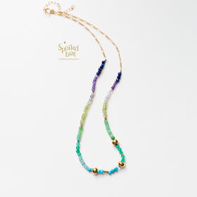 SpoiledBrat Jewelry彩虹系列蓝绿色系项链
