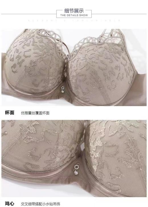 安莉芳 正品 新款小胸掌托型文胸厚杯聚拢收副乳内衣EB00521 599 商品图2