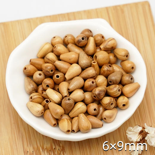 泪滴橄榄木珠木料原木料意卡米诺手串念珠串珠单颗珠子料散珠老料意大利进口 商品图5