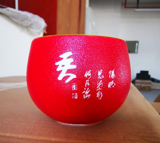 粗陶不倒杯红（吾）-配件 商品图0