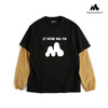 MountainSurf山系露营 高山溶解LOGO 印花拼接长袖T恤 SLOGAN TEE 商品缩略图4