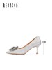2楼瑞贝卡蝴蝶结气质结婚尖头细跟秋款女鞋25XQ0605 商品缩略图1