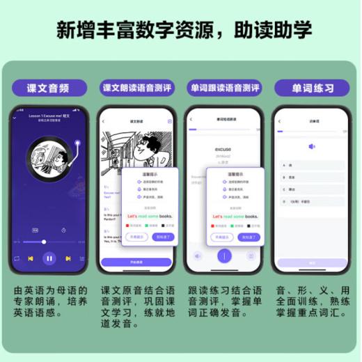 新概念英语1-4 学生用书（智慧版 附要点概述视频、课文音频、单词跟读、单词练习、课文朗读语音测评）零起点入门 零基础自学 中小学英语 外研社 商品图4