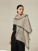流苏撞色羊绒披肩 SJF94P394W 商品缩略图1