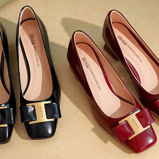 西村名物22年秋新款中跟单鞋36761 商品图4