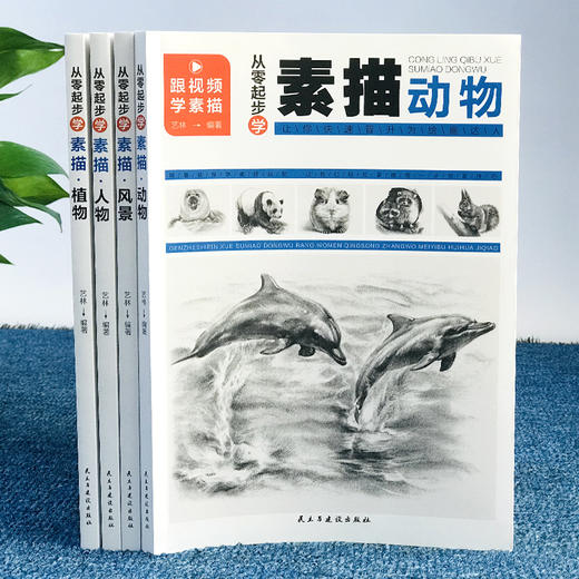 【10-18岁】《从零起步学素描》（全4册）跟视频学素描 学素描这套就够了【39元一口价】 商品图0