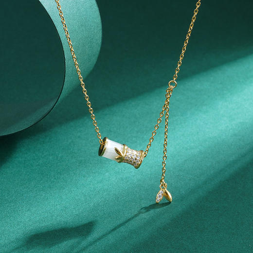 【安好】子佩集S925纯银猫眼石项链【YL-4363206】【竹韵】【ZYXS-A2435】2208 商品图6