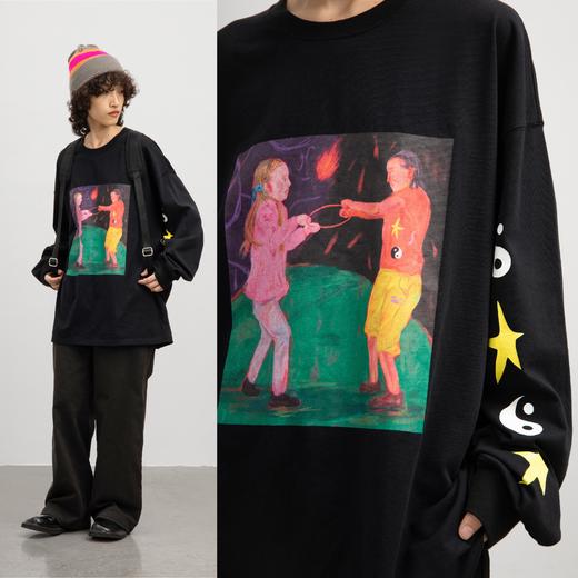 CryingCenter 你们不要再抢了 哭喊小孩百搭超酷印花长tee 商品图3