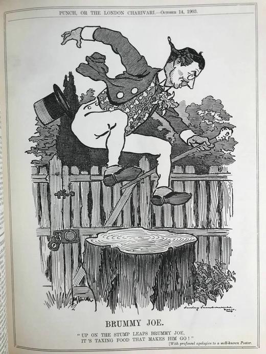 1903年7-12月 英国讽刺漫画杂志《笨拙》 数百幅插图 漆布精装16开 商品图5