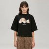 PALM ANGELS 棕榈天使 女士棉质断头熊徽标印花短款圆领短袖T恤 黑色 PWAA020C99JER001 1060 商品缩略图1