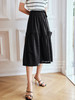 OLrain法式高级穿搭黑色半身裙女夏季2022新款高腰显瘦提花肌理裙 商品缩略图2