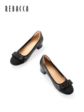 2楼瑞贝卡秋新款小香风气质通勤蝴蝶结女鞋25IA0111