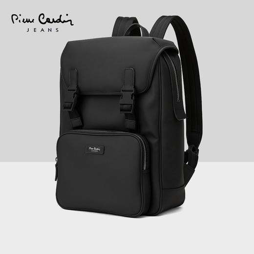 皮尔卡丹商务简约男士双肩包时尚休闲大容量电脑背包旅行包潮 商品图1