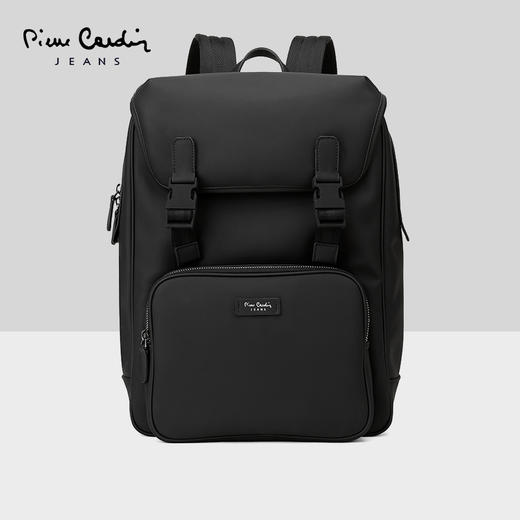 皮尔卡丹商务简约男士双肩包时尚休闲大容量电脑背包旅行包潮 商品图0