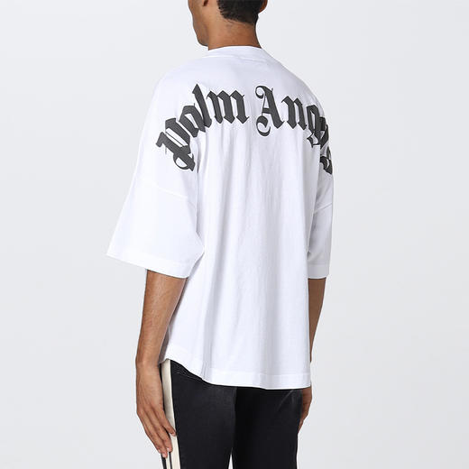 PALM ANGELS 棕榈天使 男士棉质经典字母徽标印花圆领短袖T恤 白色 PMAA002C99JER001 0110 商品图2