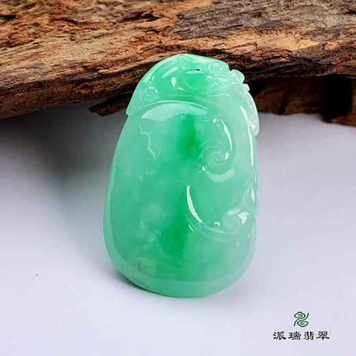 派瑞翡翠 翡翠挂件 糯种 绿色 商品图3