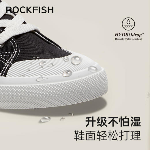 Rockfish 英国746防泼水高帮帆布鞋内增高板鞋运动休闲鞋 商品图3