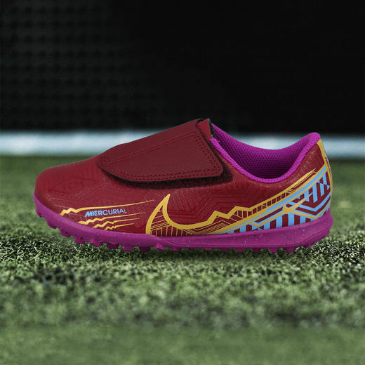 NIKE/耐克 JR VAPOR 15 CLUB KM TF PS (V) 幼童刺客15入门级TF足球鞋 姆巴佩配色DO9798694 商品图3