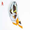 SAINTJOY/上久楷 真丝方巾牛气冲天 黄灰色&蓝灰色&橘色FJS21013 商品缩略图9