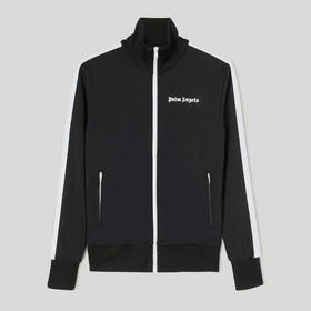 PALM ANGELS 棕榈天使 女士字母徽标印花休闲运动夹克外套 黑色 PWBD019C99FAB001 1001