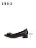 2楼瑞贝卡秋新款舒适浅口粗跟软底单鞋25MW0112 商品缩略图1