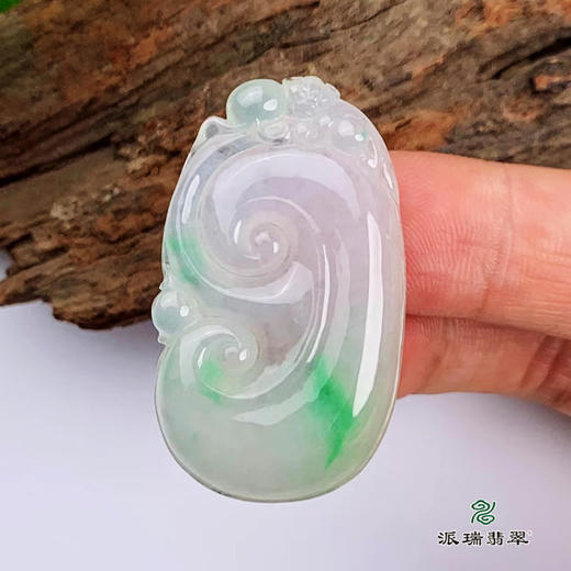 派瑞翡翠 翡翠挂件 糯种 飘花 商品图2
