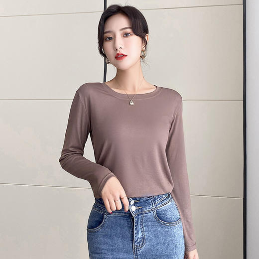 【秋季新款打底衫】玻尿酸面膜女款打底衫 高领长袖大方得体 舒服显瘦 亲肤舒适 早秋穿搭 一件穿三季 商品图6