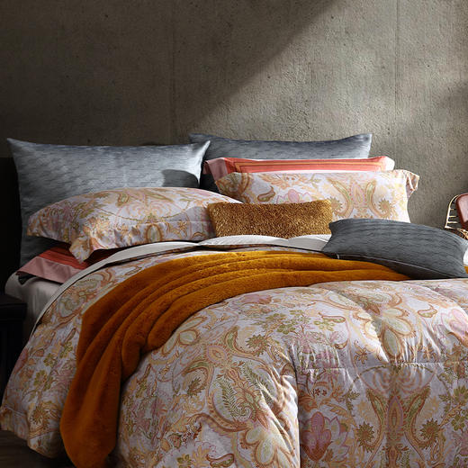 科米可水洗95%鹅绒春秋被四件套 商品图0