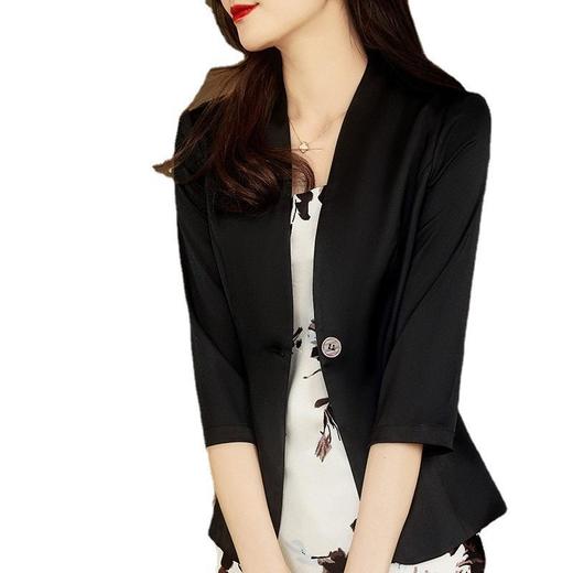 新款夏季，休闲时尚薄款小西服醋酸缎面小西装外套XZ560 商品图4