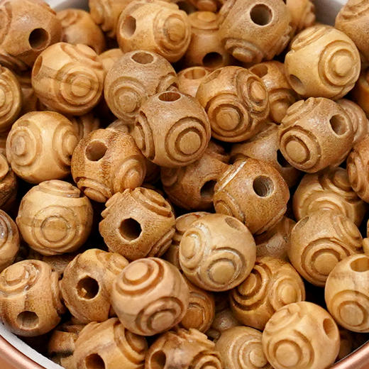 花纹橄榄木珠木料原木料意卡米诺手串念珠串珠单颗珠子料散珠老料意大利进口 商品图5