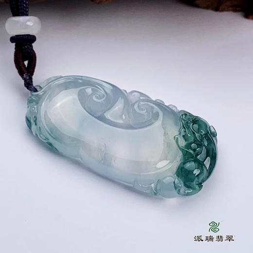 派瑞翡翠 翡翠挂件 冰种 飘花 商品图2