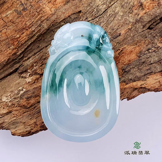 派瑞翡翠 翡翠挂件 糯种 飘花 商品图3