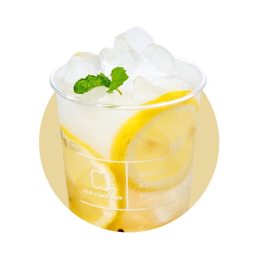 清爽消暑 百香柠檬苏打水 商品图0