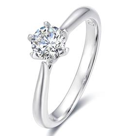 牵手一生18K金钻戒定制【戒托】DR1995