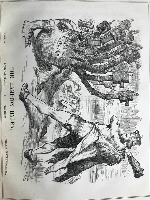 1873年 英国讽刺漫画杂志《笨拙》（卷64） 数百幅插图 漆布精装16开 商品图10