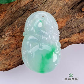 派瑞翡翠 翡翠挂件 糯种 飘花