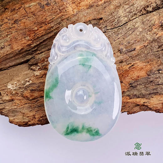 派瑞翡翠 翡翠挂件 糯种 飘花 商品图1