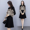 2022秋款连衣裙长袖小个子荷叶袖气质收腰甜美拼接裙HR-WQ999359 商品缩略图2