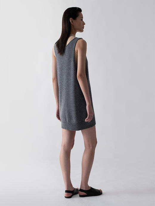 322工房后背视界百搭叠穿羊毛羊绒混纺两面穿背心裙2022年新款吊 商品图3