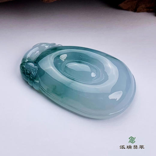 派瑞翡翠 翡翠挂件 糯种 飘花 商品图4