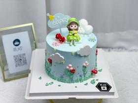 采蘑菇的小女孩