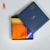 SAINTJOY/上久楷 真丝方巾牛气冲天 黄灰色&蓝灰色&橘色FJS21013 商品缩略图11